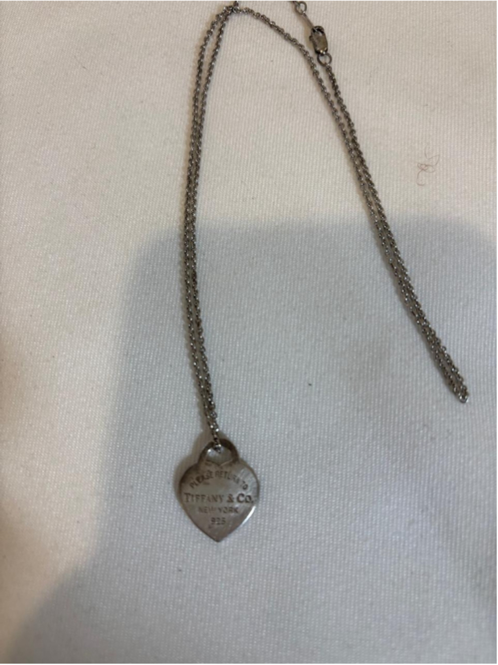 Women's Tiffany & Co. Return to Tiffany Heart Tag Necklace, One Size, Silver